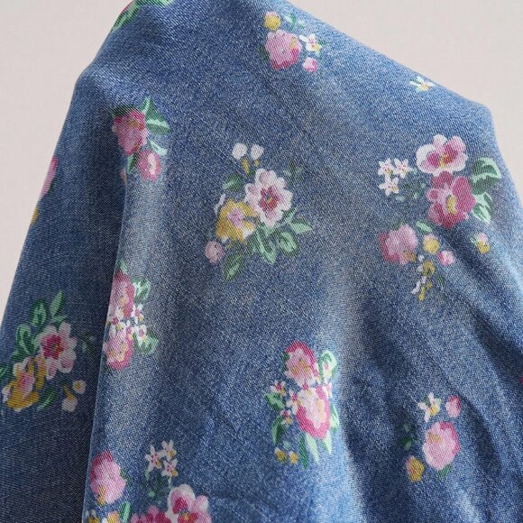 Blue Boho Women's Floral Shirt - Picture 8 of 8